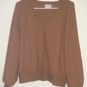 Long sleeve orange sweater